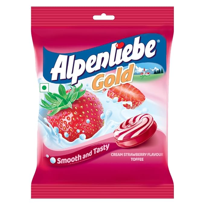 Alpenliebe Gold Strawberry | 100pcs x 12pkt